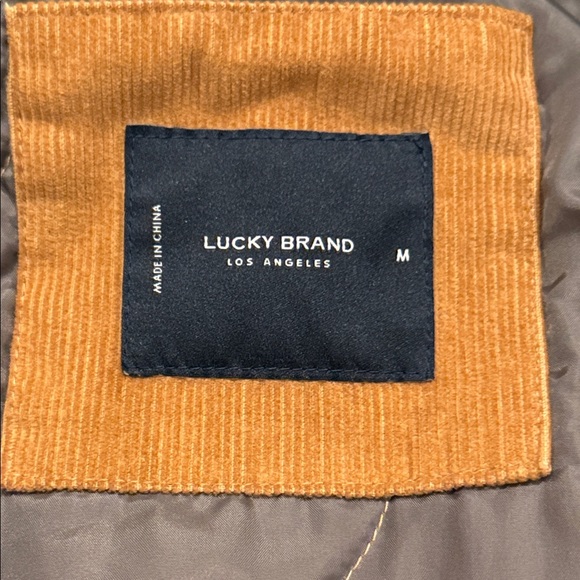 Lucky Brand Tan Corduroy Jacket with Cream Collar - Picture 2 of 12
